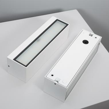 Image of Lena 10W Rectangular Outdoor Double Sided Aluminium LED Wall Light White
