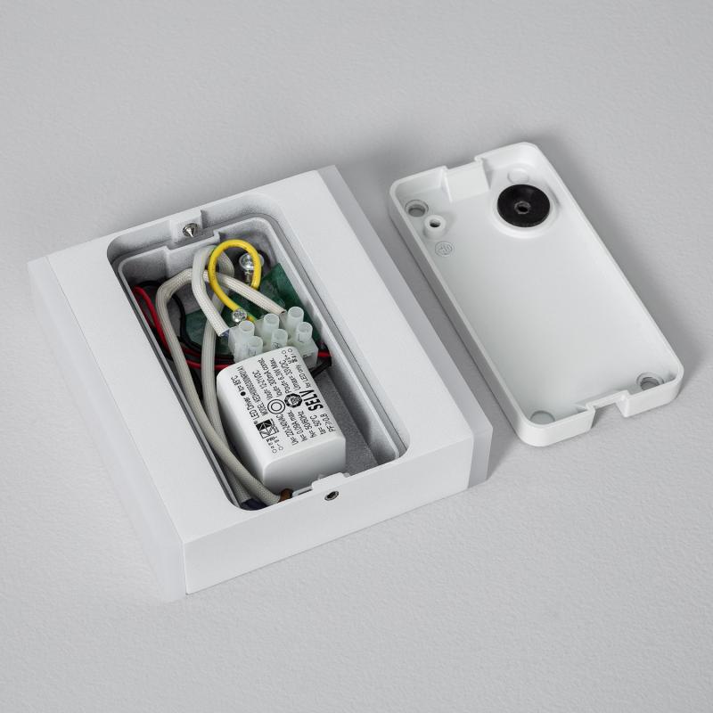 Image of Orus 6W Square Outdoor Double Sided LED Wall Light White