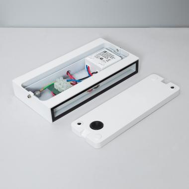 Image of Kaira 10W Rectangular Outdoor Double Sided Aluminium LED Wall Light White