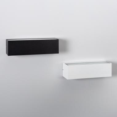 Immagine di Applique da Parete per Esterni LED 10W Doppia Luce Rettangolare Nero Lena