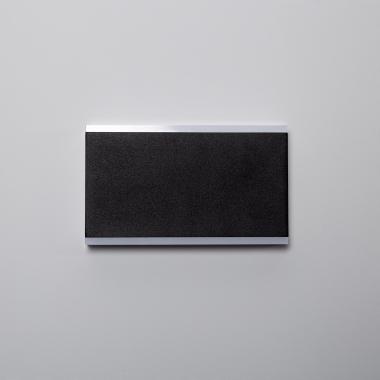 Image de Applique Murale Extérieure LED 10W Aluminium Éclairage Double Face Rectangulaire Noir Hera