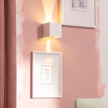 Image de Applique Murale LED Extérieure Aluminium Eros 6W Éclairage Double Face Blanche 