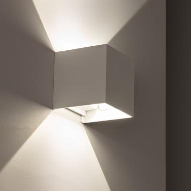 Image de Applique Murale LED Extérieure Aluminium Eros 6W Éclairage Double Face Blanche 