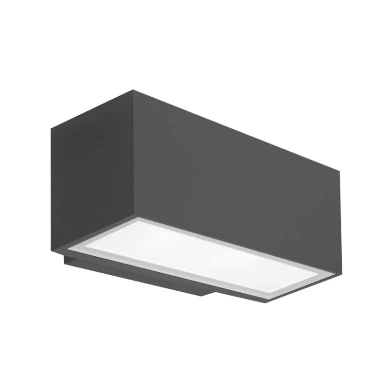 Image of 17.5W Afrodita Double Sided Urban Grey LED Surface Lamp IP65 LEDS-C4 05-9911-Z5-CL