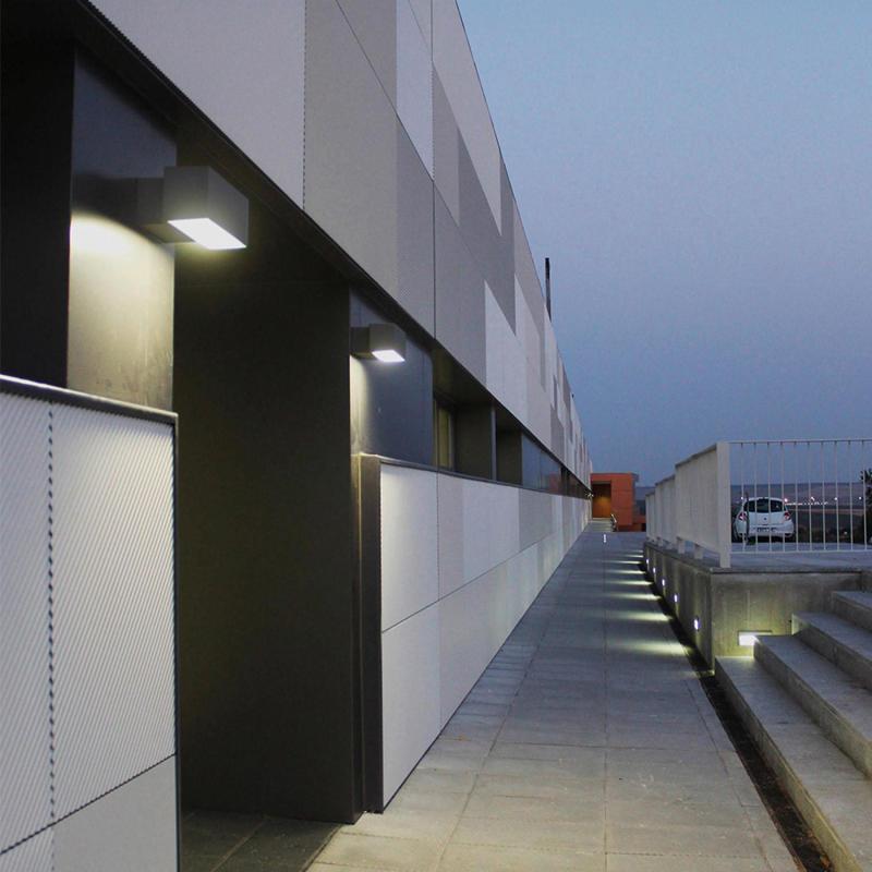 Image of 17.5W Afrodita Double Sided Urban Grey LED Surface Lamp IP65 LEDS-C4 05-9911-Z5-CL