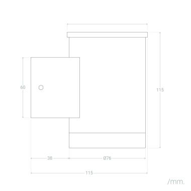 Bild von LED-Wandleuchte Aussen Solar aus Aluminium Bekitro