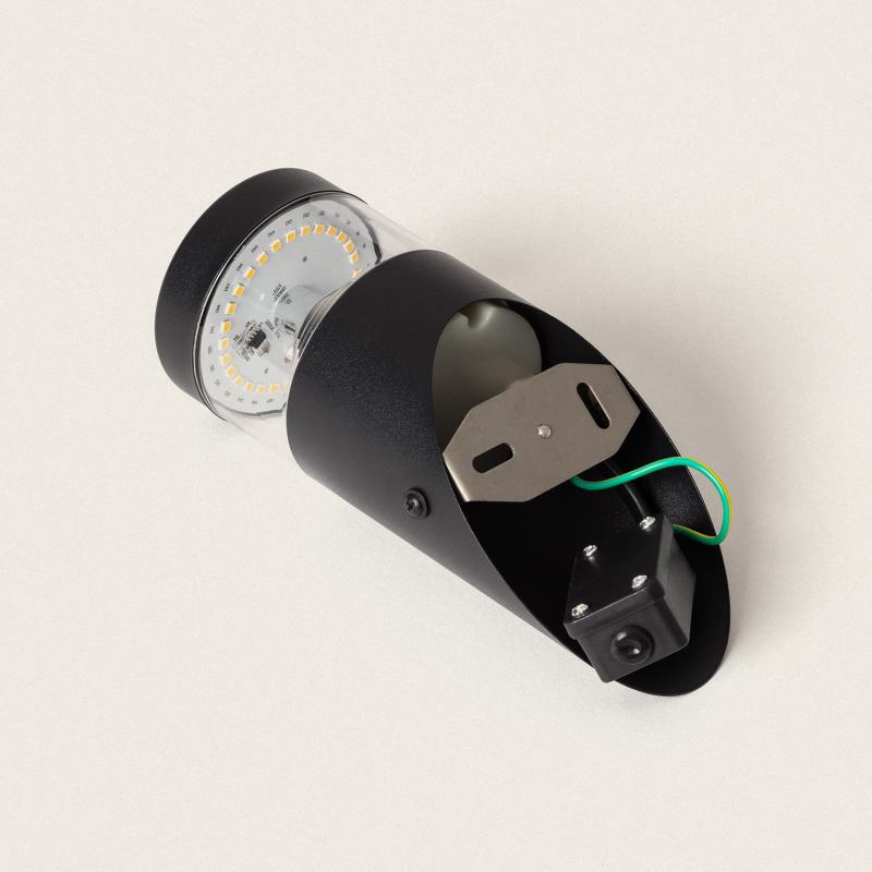 Immagine di Applique da Parete LED 5W per Esterni Acciaio Inox Inti Nero 