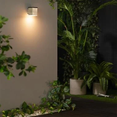 Image de Applique Murale Extérieure Solaire LED en Acier Inoxydable Jafaro