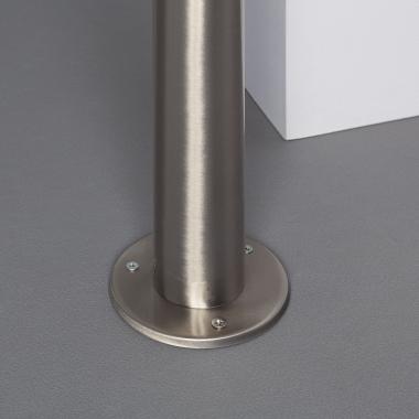 Bild von LED-Bodenstehleuchte Solar Aussen 6W 45cm mit Bewegungsmelder Helios Inox