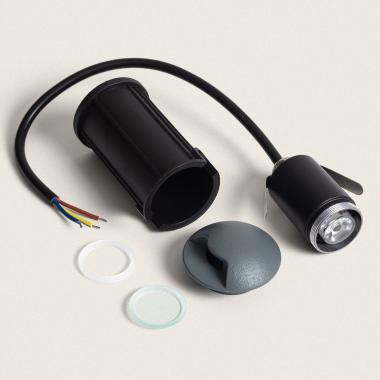 Immagine di Segnapasso LED per Esterno 1W Incasso a Terra Letso 1L Grigio
