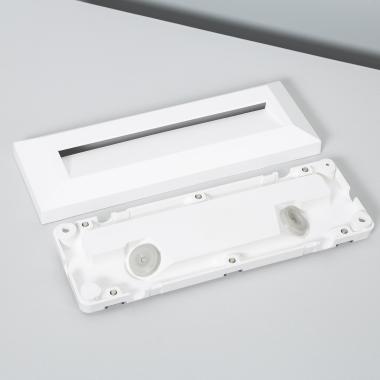 Image de Balise LED Extérieure 2W En Saillie au Mur Rectangulaire Élide Blanche 