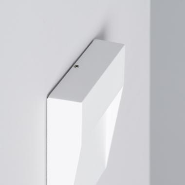 Image de Balise LED Extérieure 4W en Saillie au Mur Carrée Jade Blanche 