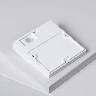 Image de Balise LED Extérieure 4W en Saillie au Mur Carrée Jade Blanche 