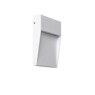 Image de Balise LED Extérieure 6.5W en Saillie au Mur Carrée Jade Blanche 