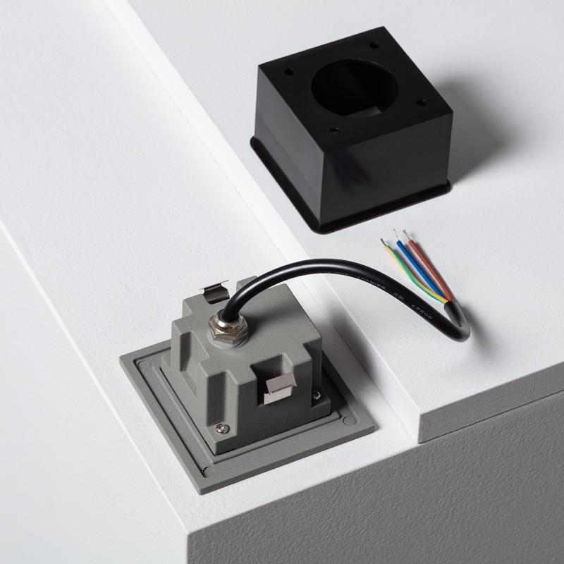 Bild von LED-Wandeinbauleuchte Aussen 2W Eckig Grau Grasset