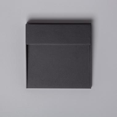 Image de Balise LED Extérieure 6.5W en Saillie au Mur Carrée Jade Noire 