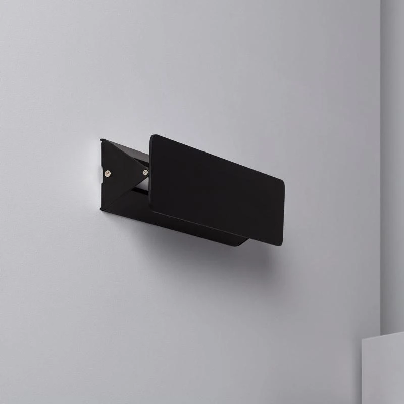 Immagine di Applique da Parete LED 10 W Alluminio Nero Lars