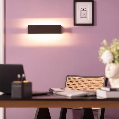 Immagine di Applique da Parete LED 10 W Alluminio Nero Lars