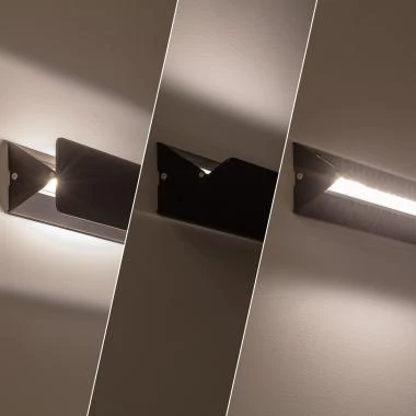 Immagine di Applique da Parete LED 10 W Alluminio Nero Lars