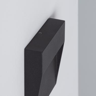 Image de Balise LED Extérieure 4W en Saillie au Mur Carrée Jade Noire 