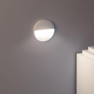 Image of Jade 4W White Round Aluminium LED Wall Lamp