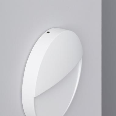 Image of Jade 4W White Round Aluminium LED Wall Lamp
