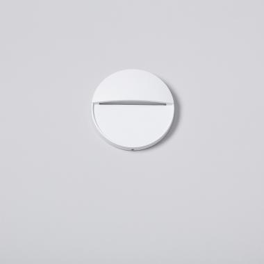 Image of Jade 4W White Round Aluminium LED Wall Lamp