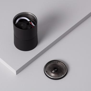 Image of New Onuba Aluminium 7W Black Round LED Ceiling Lamp