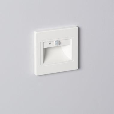 Produkt von LED-Wandleuchte 1.5 W Einbau mit PIR- und Dämmerungssensor Bark Weiß