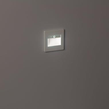 Produkt von LED-Wandleuchte 1.5 W Einbau mit PIR- und Dämmerungssensor Bark Weiß