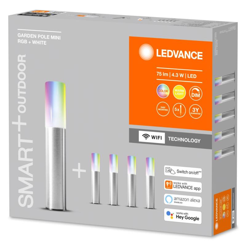 Image de Balise LED Extérieure RGBW 3.8W Smart+ WiFi 5 Mini Piquets IP65 LEDVANCE 4058075478190