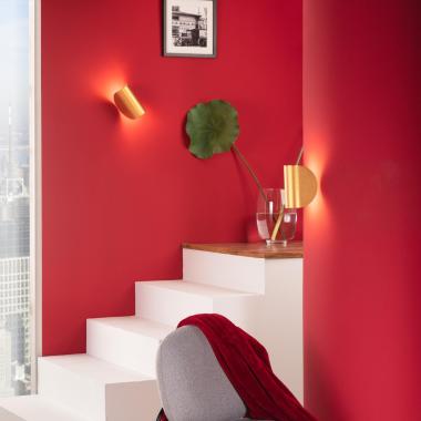 Bild von LED-Wandleuchte 6W aus Aluminium beidseitige Beleuchtung Gaia Gold