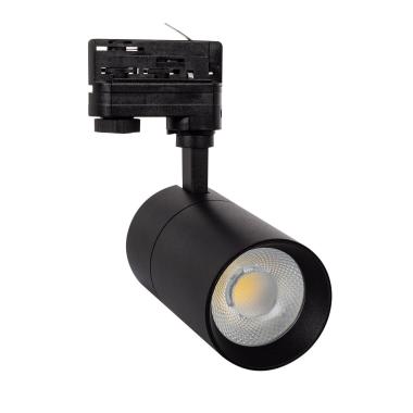 Image of 3-Circuit Track LED Spotlight 30W Mallet Dimmable Black