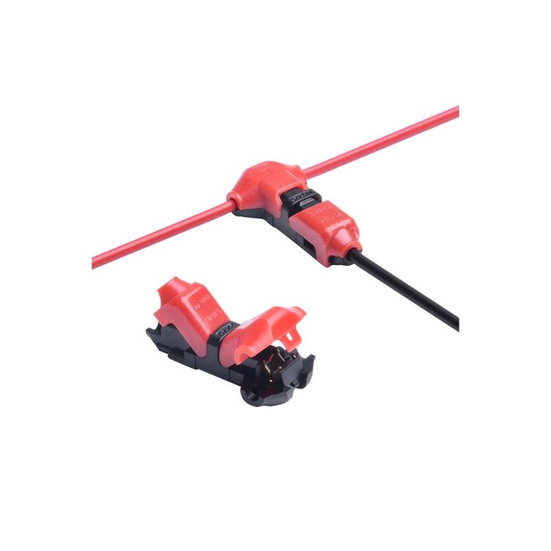 ZYNCUE E-Bike Y Splitter 1T2 Kabel, Rot 2 Pin Elektrofahrrad 1 zu 2 Scooter Bremssensor Kabel - 2 Set