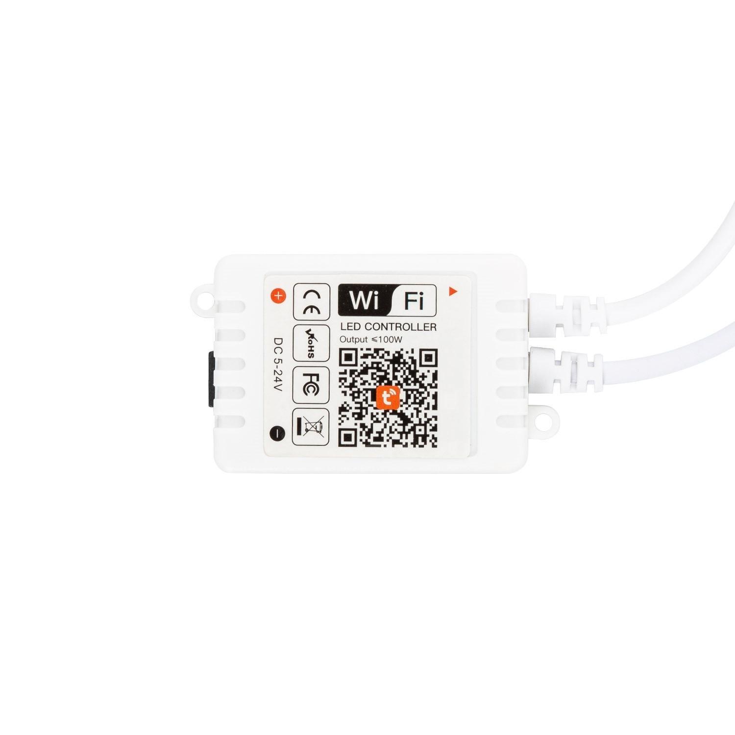 Sterownik Ściemnialny WiFi do Taśm LED 12/24V DC Monokolor - widok prezentacyjny
