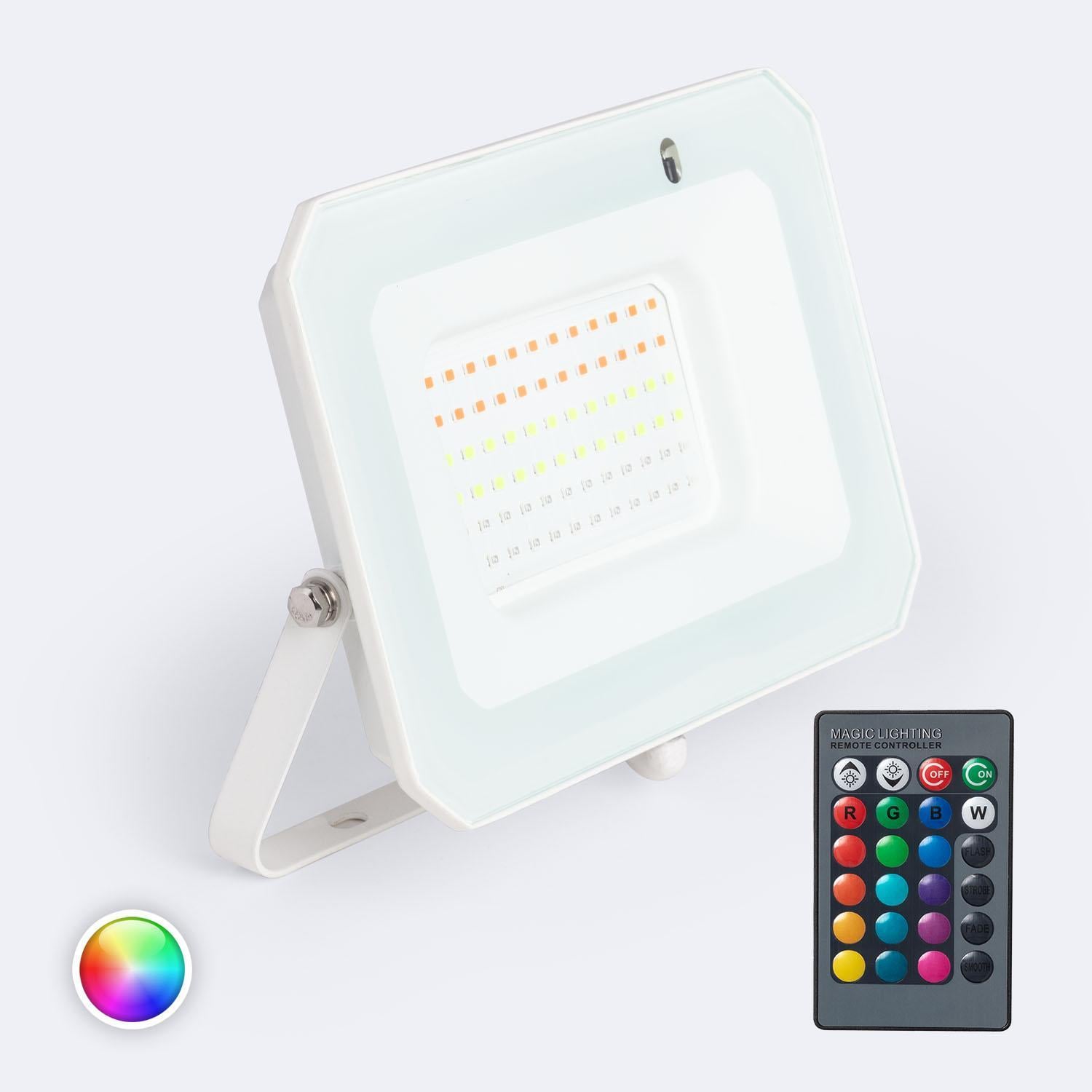 Naświetlacz LED 50W RGBW IP65 z Pilotem IR - widok 2