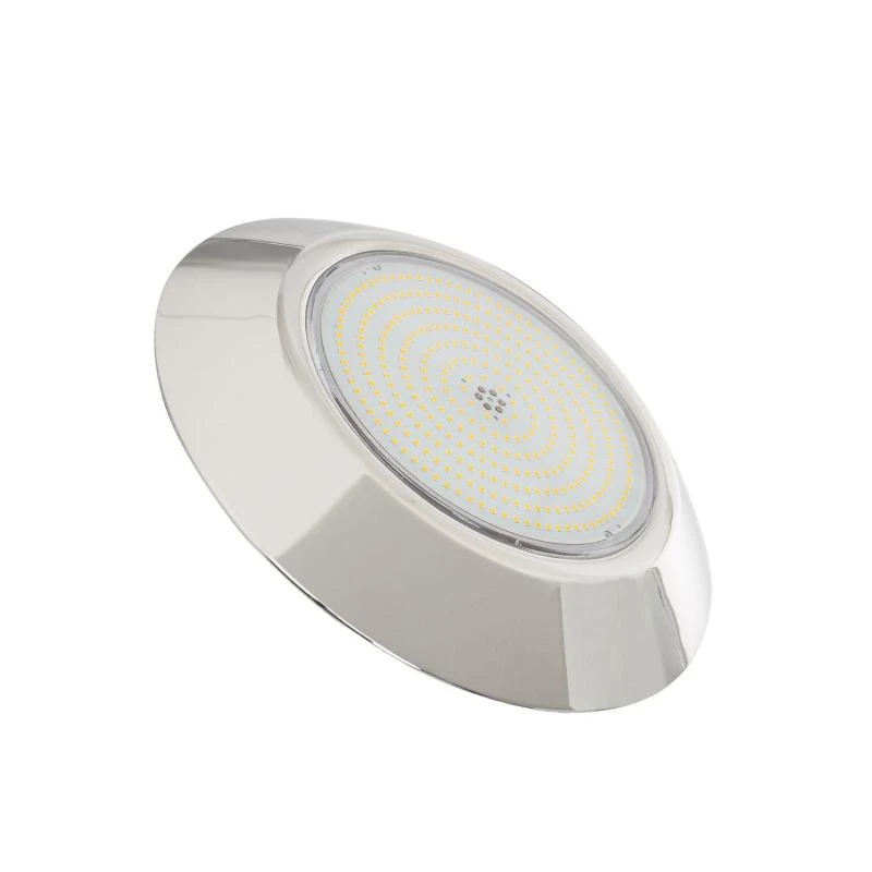 Afbeelding van Zwembad lamp Opbouw LED onderdompelbaar IP68 3000K 12V AC/DC  RVS 24W 