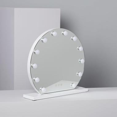 Immagine di Specchio da Bagno con Luce LED Ø50 cm Aguadilla 