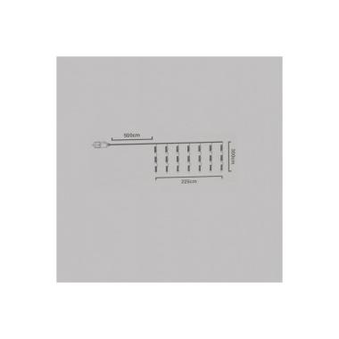 Immagine di Tenda Ghirlanda LED da Esterno 480LEDS 2m Trasparente