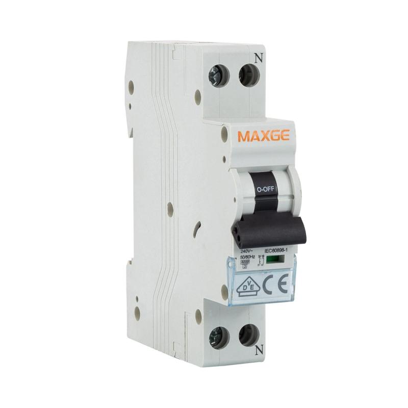 Afbeelding van Installatie Automaat DPN 1P+N-6kA 6-40A 1 Module  MAXGE Alpha+