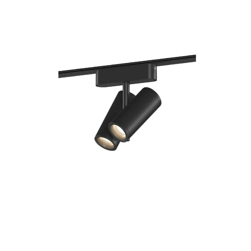 Afbeelding van Dubbele Quartz LED Track Spotlight Magnetisch Eenfase 25mm SuperSlim 16W 48V Wit