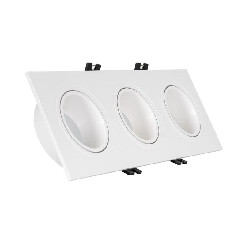 Immagine di Downlight Quadrati Basculante GU10 6W PC Foro 75x235 mm PC