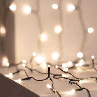 Bild von LED-Girlandenvorhang 3m kurz Schwarz