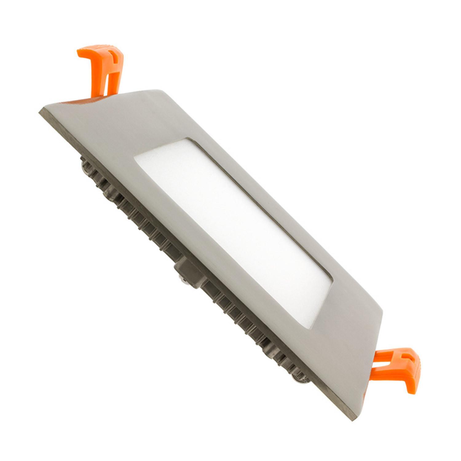 Downlight LED 6W Kwadratowy SuperSlim Silver Wycięcie Ø 105x105 mm - parametry