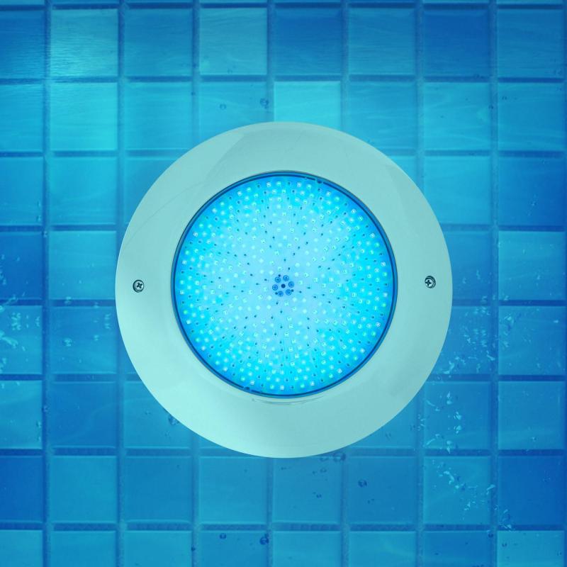Image of 12V AC/DC Surface Mounted 35W Stainless Steel Submersible LED Pool Light IP68