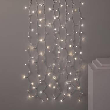 Bild von LED-Girlande mit Batterie für Sonnenschirm 1m