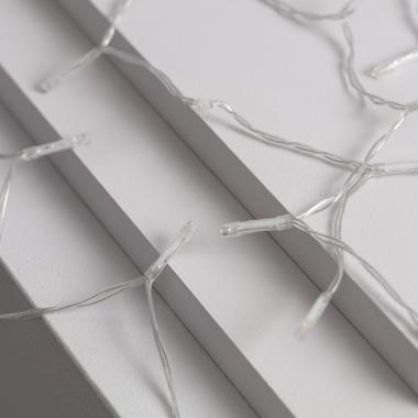 Bild von LED-Girlande mit Batterie für Sonnenschirm 1m