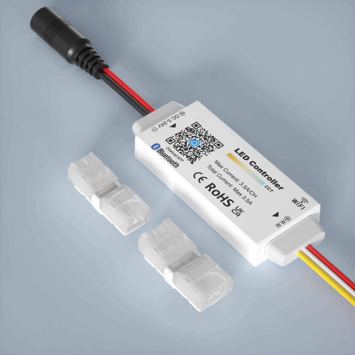Kontroler Ściemniacza WiFi do taśm LED CCT 5/24V DC - widok 2
