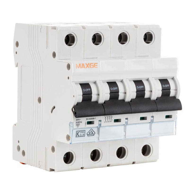 Immagine di  Interruttore Magnetotermico Industriale MAXGE 4P 10-63A 10kA Curva C