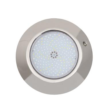 Image of 12V DC Surface Mounted 12W Stainless Steel Submersible RGBW LED Pool Light IP68